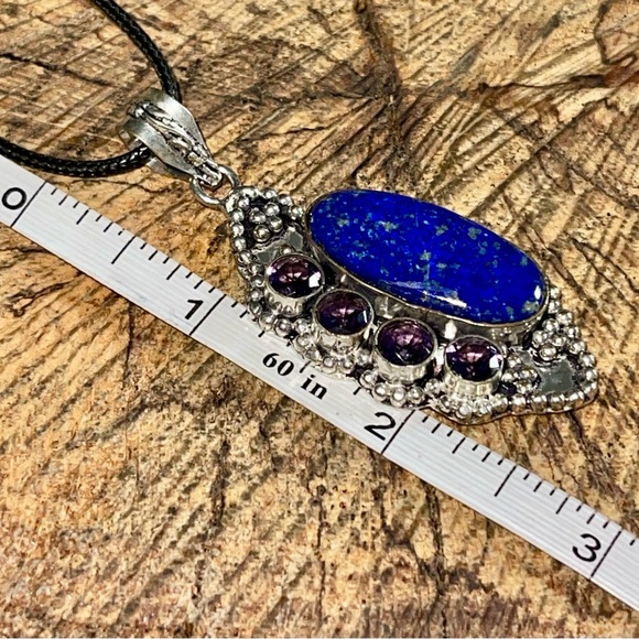 Lapiz Lazuli “The Protection Stone” Pendant 2 1/4” - Picture 7 of 10
